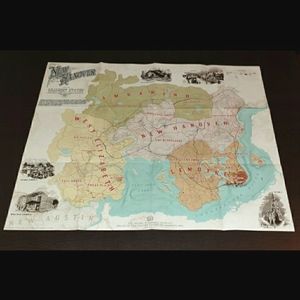 Video Game Maps, (RDR2, GTAV, Skyrim, Witcher 3)